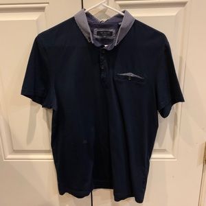 Navy blue Ted Baker polo shirt